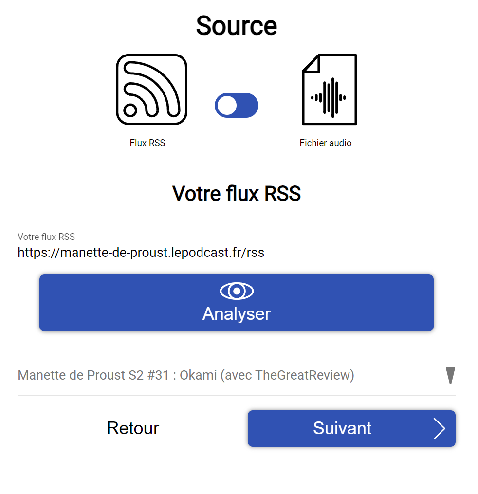 Etape 2 de la génération, récupération des informations